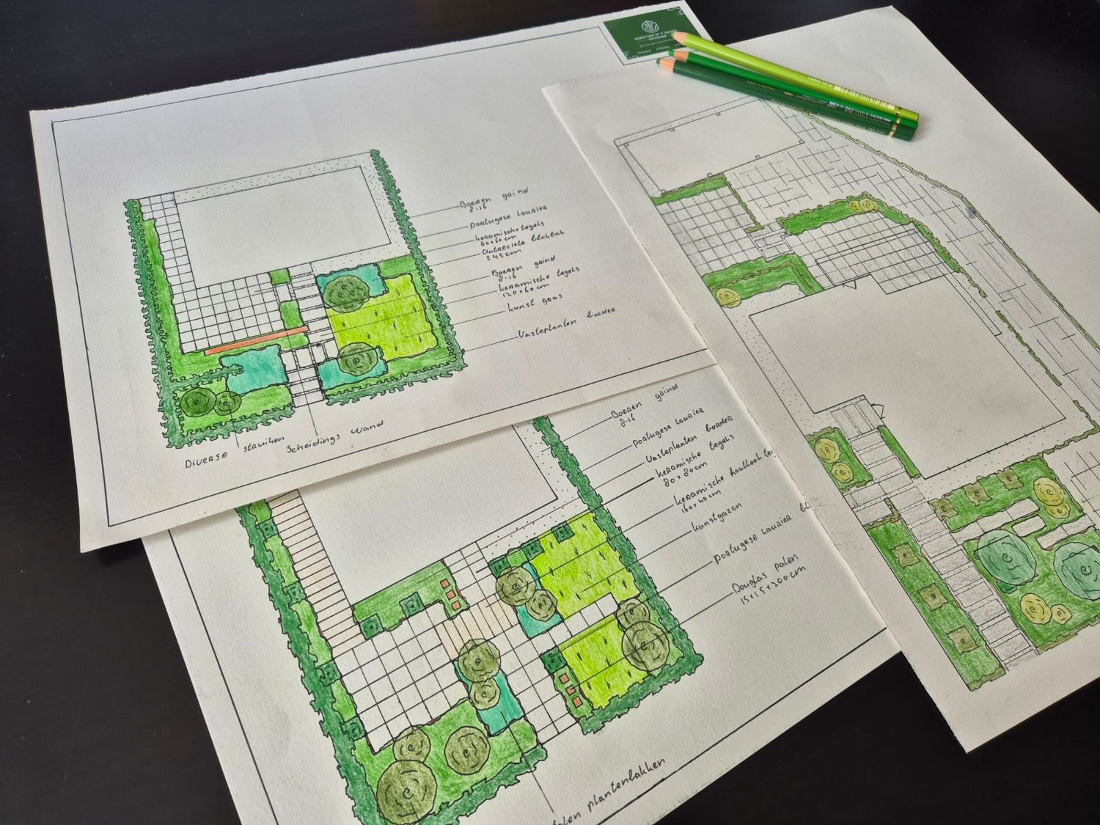 Tuinontwerp op maat: beplantingsplan op papier